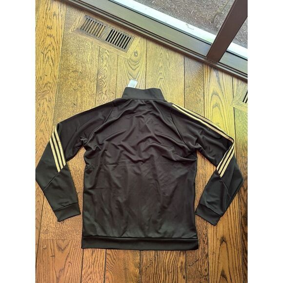 ADIDAS Messi Full Zip Track Suit Jacket Mens Size XL Black Gold - Picture 6 of 6
